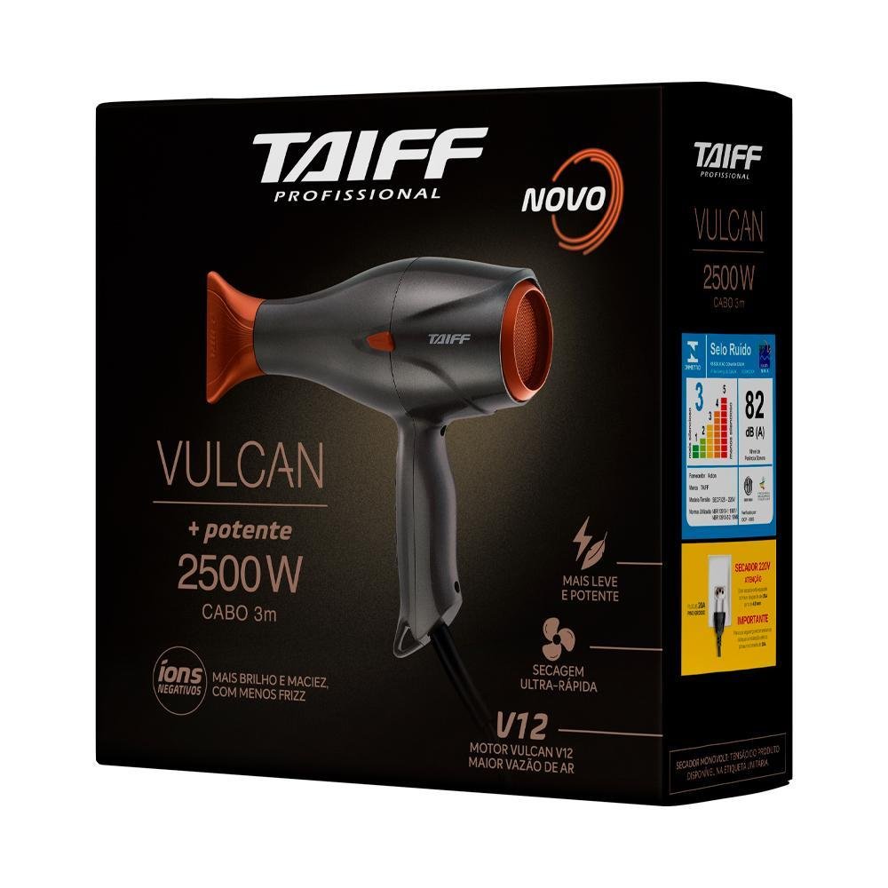 Secador de Cabelos Taiff Vulcan Motor V12 2500w 110v - 6