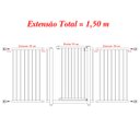 Ver imagem 5 de GRADE PORTÃO PET BEBÊ DIVISOR AMBIENTE 70 A 150 CM BRANCO