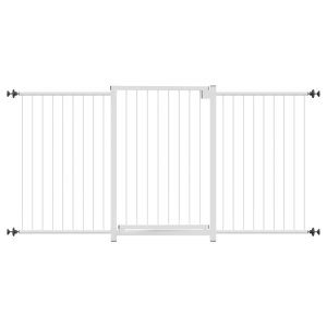 GRADE PORTÃO PET BEBÊ DIVISOR AMBIENTE 70 A 150 CM BRANCO