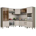 Ver imagem 1 de Cozinha Completa de Canto 10 Peças Connect Duna-Cristal com Balcão Forno de Embutir - Móveis Henn