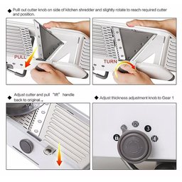 Mandoline Fatiador Profissional 18 Tipos de Corte Aço Inox - 7