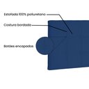 Ver imagem 4 de Cabeceira Painel Queen 1,60m Verona Suede - Pallazio - Azul Marinho
