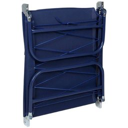 Cadeira Espreguiçadeira Dobrável em Textiline Azul Marinho - Mor - 4 Cadeira Espreguiçadeira Dobrável em Textiline Azul Marinho - Mor - 4