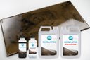 Ver imagem 1 de Kit Porcelanato Liquido Metálico Bronze Marrom / Havana Bronze AG por M² Resinas ag Kit Porcelanato