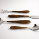 Ver imagem 2 de Conjunto de Talheres 24 Peças Carvalho em Aço Inox Polido