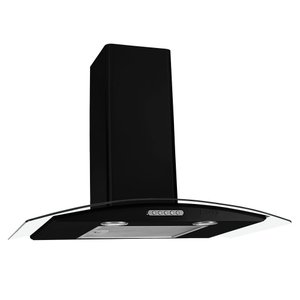 Coifa Parede Vidro Curvo Black 5 Bocas 70cm 127v - Fogatti