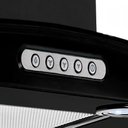 Ver imagem 4 de Coifa Parede Vidro Curvo Black 6 Bocas 80cm 220v - Fogatti