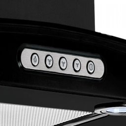 Coifa Parede Vidro Curvo Black 6 Bocas 80cm 220v - Fogatti - 4