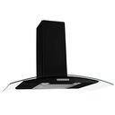 Ver imagem 1 de Coifa Parede Vidro Curvo Black 6 Bocas 80cm 127v - Fogatti