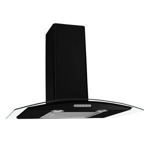 Coifa Parede Vidro Curvo Black 6 Bocas 75cm 220v - Fogatti