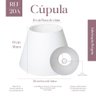 Cúpula Clássica para Abajur Luminária 19x16x28cm Tecido Algodão Soquete Nacional Ref 20a - 2