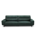 Ver imagem 2 de Sofá Decorativo Ashton 3 Lugares Sala de Estar 256cm Pés em Aço Couro Verde Musgo G88 - Gran Belo