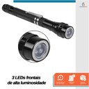 Ver imagem 5 de Lanterna de 3 Led Telescopica Cabeca Flexivel Multifuncional com Imã - Starfer