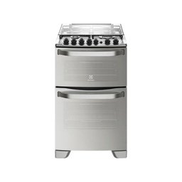 Fogão Electrolux 4 Bocas Duplo Forno 56Dax Prata 220V - 1