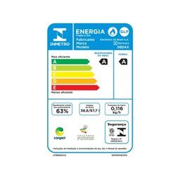 Fogão Electrolux 4 Bocas Duplo Forno 56Dax Prata 220V - 4
