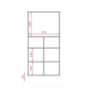 Ver imagem 7 de Armário Multiuso Luna 2 Porta 1 Gaveta com Espaço para Forno: Savana Off White