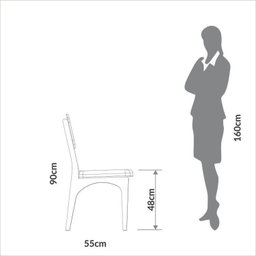 Kit 4 Cadeiras Estofadas em Tecido 95% Algodão Encosto Telado Estrutura 100% Mdf Nápoles - 4 Kit 4 Cadeiras Estofadas em Tecido 95% Algodão Encosto Telado Estrutura 100% Mdf Nápoles - 4