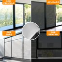 Ver imagem 7 de Película Adesiva Uv Profissional Refletiva Preto e Prata Espelhado 50x500cm