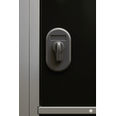 Ver imagem 2 de Armário Roupeiro Aço 16 Portas 191×130×41cm Volume C/ Tranca Cor:preto