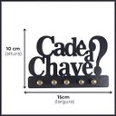 Ver imagem 3 de Porta Chaves Organizador Cadê a Chave Hall Entrada Sala Escritório