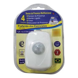 Kit 2 Un Sensor 180º Sobrepor Articulável - Qa25m - Branco - 3