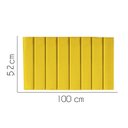 Ver imagem 2 de Painel Estofada Líbia 100CM Solteiro Courino Amarelo - D A DECOR