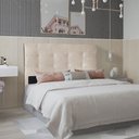 Ver imagem 2 de Cabeceira Solteiro 0,90m Berlim Suede Bege - Pallazio