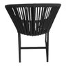 Cadeira de Jantar Corda Naútica Salinas Light Area Externa Base Alumínio Preto - Preto - 2