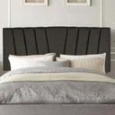 Ver imagem 1 de Painel Estofada Bélgica 195cm King Size Para Cama Box Quarto Linho Marrom - Gat Magazine