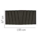 Ver imagem 2 de Painel Estofada Bélgica 195cm King Size Para Cama Box Quarto Linho Marrom - Gat Magazine