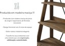 Ver imagem 4 de Estante Rústica Industrial 4 Prateleiras Madeira Maciça Marrom/Castanho