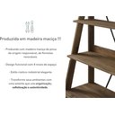 Ver imagem 4 de Estante Rústica Industrial 4 Prateleiras Madeira Maciça