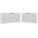 Ver imagem 7 de Cabeceira em L para Cama Box Solteiro Proteção Lateral Estofada - Corino Branco