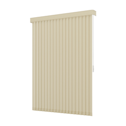 Persiana Vertical em Tecido Blackout com Bando Crisdan Largura 1,35 X 1,35 Altura Creme - 2