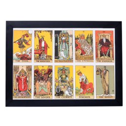 Lindo Quadro Carta Tarot 24x33 P8463 - 1
