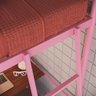 Beliche em Ferro Solteiro + Mesa de Estudos - Bonnie:rosa Bebe - 2