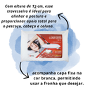 Ver imagem 2 de Kit 2 Travesseiro Alinhamento de Pescoço Anti Ronco Infravermelho Longo Branco
