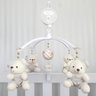 MOBILE PARA BERÇO MUSICAL GIRATÓRIO URSO BOINA BEGE - 1