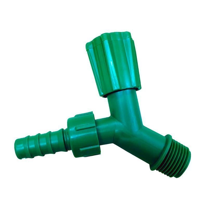 Kit 5 Torneiras Para Tanque E Jardim Bico 3/4 Verde - 1