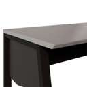 Ver imagem 6 de Escrivaninha Escritório com 120cm Industrial Tampo Chanfrado e Pés Metal Executive Cinza Sagrado e Preto