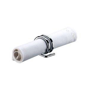 Conjunto com 6 Argolas para Guardanapo Marca Future Cromado