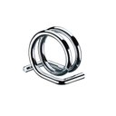 Ver imagem 2 de Conjunto com 6 Argolas para Guardanapo Marca Future Cromado