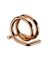 Ver imagem 2 de Kit com 6 Argolas para Guardanapo Cor Rosé Gold Luxo