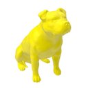 Ver imagem 1 de Pitbull Filhote Macho com Gravata Miniatura Decoração 3d:amarelo