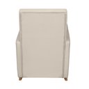 Ver imagem 4 de Poltrona Amamentação Balanço Confortavel com Puff Helena Veludo Off - Mirra Decor
