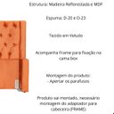 Ver imagem 3 de Kit Cabeceira e Calçadeira Baú Emma Veludo Queen 160 Cm