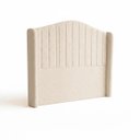 Ver imagem 4 de Cabeceira para Cama Box Estofada Zoe Decorativa Moderna Curva King 195 Cm Boucle Bege