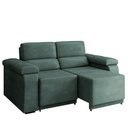 Ver imagem 1 de Sofá Desmontável Retrátil 2 Lugares 1,50m Fox Suede Cinza Selmer