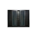 Ver imagem 2 de Janela Veneziana 6 Folhas Alumínio Preto 120x150 Linha 25 Jade