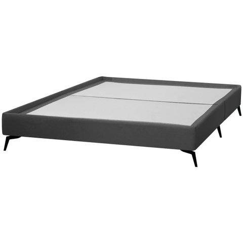 Base Cama Box Orgânica Japonesa Montreal para Colchão Casal 138x188 Bouclê - Sofa Store:bouclê Cinza